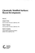 Chemically Modified Surfaces: Recent Developments