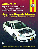 Chevrolet Impala & Monte Carlo 2006 Thru 2008: Impala 2006 Thru 2008; Monte Carlo 2006 Thru 2007