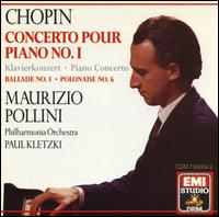 Chopin: Piano Concerto No. 1; Ballade No. 1; Polonaise No. 6 - Maurizio Pollini (piano); Philharmonia Orchestra; Paul Kletzki (conductor)