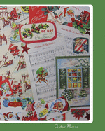 Christmas Memories: Retro Vintage Fun Collage - Santa Snowmen and Reindeer College Lined Notebook