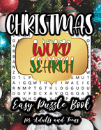 Christmas Word Search; Easy Puzzle Book for Adults and Teens: Large Print - Level: Easy