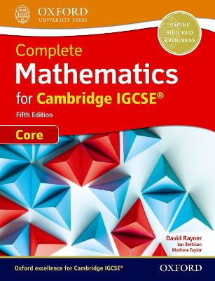 Cie Complete Igcse Core Mathematics 5th Edition Book: With Website Link - Rayner