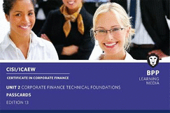 CISI Capital Markets Programme Certificate in Corporate Finance Unit 2 Syllabus Version 18: Passcards