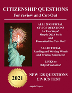 Citizenship Questions For Review And Cut-Out: New 128 Questions Citizenship Test