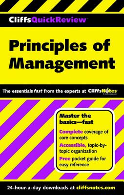 Cliffsquickreview Principles of Management - Benowitz, Ellen