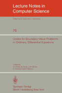 Codes for Boundary-Value Problems in Ordinary Differential Equations: Proceedings of a Working Conference, May 14-17, 1978
