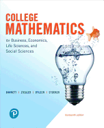 College Mathematics for Business, Economics, Life Sciences and Social Sciences, Global Edition, 13/e