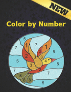 Color by Number: Coloring Book with 60 Color By Number Designs of Animals, Birds, Flowers, Houses Color by Numbers for Adults Easy to Hard Designs Fun and Stress Relieving Coloring Book Coloring By Numbers Book ( Adult Coloring book )