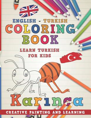 Coloring Book: English - Turkish I Learn Turkish for Kids I Creative Painting and Learning. - Nerdmediaen