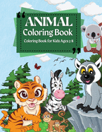 Coloring Book For Kids Ages 3-8 Animal Coloring Book: Coloring Pages of Animal Letters A to Z for Boys & Girls, Little Kids, Preschool, Kindergarten and Toddlers