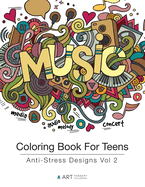 Coloring Book for Teens: Anti-Stress Designs Vol 2