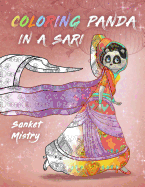 Coloring Panda in a Sari: Adult Coloring Book