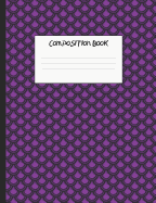 Composition Book: Purple Mermaid Scales, 200 Pages, College Ruled (7.44" X 9.69")