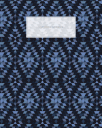 Composition Notebook: Dark Polynesian Pattern Design, Blank Lined Notebook, 120 Pages, 8"x10"