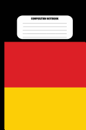 Composition Notebook: German Flag (100 Pages, College Ruled)