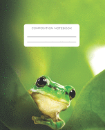 Composition Notebook: Inquisitive Frog School Notebook with College Ruled Paper for Middle, Elementary, High School and College