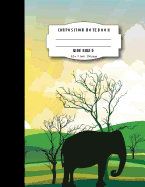 Composition Notebook Wide Ruled 8.5 X 11 Inch 200 Page, Green Wild Elephant: Large Composition Book Journal for School Student/Teacher/Office