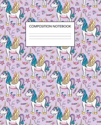 Composition Notebook: Wide Ruled Lined Paper / Unicorns Cover by Utopia ...