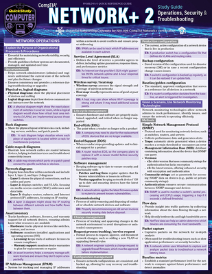Comptia Network+ 2 - Operations, Security & Troubleshooting Study Guide: A Quickstudy Laminated Reference - Antoniou, George, PhD