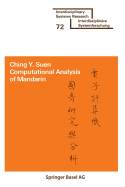 Computational analysis of Mandarin