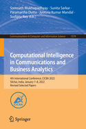 Computational Intelligence in Communications and Business Analytics: 4th International Conference, CICBA 2022, Silchar, India, January 7-8, 2022, Revised Selected Papers