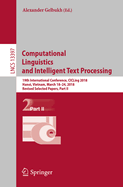 Computational Linguistics and Intelligent Text Processing: 19th International Conference, CICLing 2018, Hanoi, Vietnam, March 18-24, 2018, Revised Selected Papers, Part I