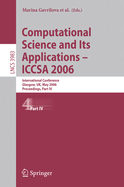 Computational Science and Its Applications - Iccsa 2006: International Conference, Glasgow, Uk, May 8-11, 2006, Proceedings, Part I