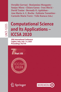 Computational Science and Its Applications - Iccsa 2020: 20th International Conference, Cagliari, Italy, July 1-4, 2020, Proceedings, Part V