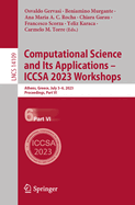 Computational Science and Its Applications - Iccsa 2023 Workshops: Athens, Greece, July 3-6, 2023, Proceedings, Part II