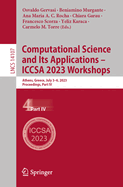Computational Science and Its Applications - Iccsa 2023 Workshops: Athens, Greece, July 3-6, 2023, Proceedings, Part IV