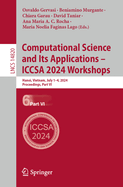 Computational Science and Its Applications - Iccsa 2024 Workshops: Hanoi, Vietnam, July 1-4, 2024, Proceedings, Part VI