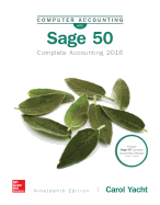 Computer Accounting with Sage 50 2016
