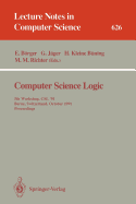 Computer Science Logic: 5th Workshop, CSL '91, Berne, Switzerland, October 7-11, 1991. Proceedings