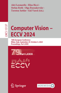 Computer Vision - ECCV 2024: 18th European Conference, Milan, Italy, September 29-October 4, 2024, Proceedings, Part LXXIX