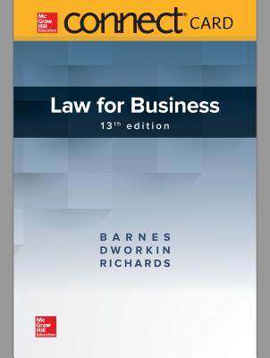 Connect Access Card for Law for Business - Barnes, A James, and Dworkin, Terry M, and Richards, Eric