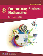 Contemporary Business Mathematics for Colleges, Brief Edition