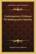 Contemporary Evidence Of Shakespeare's Identity