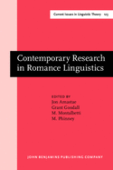 Contemporary Research in Romance Linguistics: Papers from the XXII Linguistic Symposium on Romance Languages, El Paso/Juarez, February 22-24, 1992