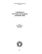 Contributions to the Tectonics and Geophysics of Mountain Chains - Hatcher, Robert D. (Editor), and Zietz, Isidore, and Williams, Harold