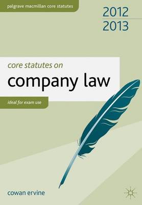 Core Statutes on Company Law - Ervine, Cowan