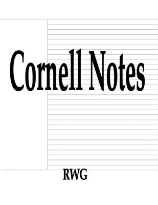 Cornell Notes: 200 Pages 8.5" X 11" - Rwg