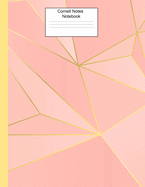 Cornell Notes Notebook: Pretty Pink Geometric Cornell Notebook for College, University, High School, Business or Research Notes-8.5x11-110 Pages-Efficient Way to Use Cornell Method Note Taking System