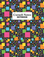 Cornell Notes Notebook: Study More Efficiently With This Note-Taking Method For College and University Students: Color Squares On Squares