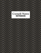 Cornell Notes Notebook: Study More Efficiently With This Note-Taking Method For College and University Students: Gold & Black Wavy Abstract