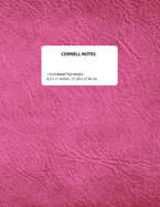 Cornell Notes: Research and Planning Notebook (Rose Pink Cover)