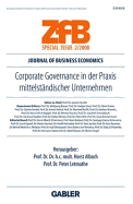 Corporate Governance in Der Praxis Mittelstandischer Unternehmen