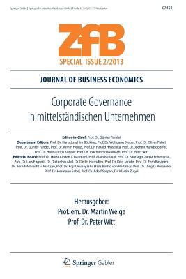 Corporate Governance in Mittelst?ndischen Unternehmen - Welge, Martin (Editor), and Witt, Peter (Editor)