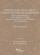 Corporations, Other Limited Liability Entities and Partnerships, Statutory Supplement, 2023-2024