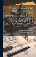 Correspondance de Soufflot avec les directeurs des btiments concernant la manufacture des Gobelins, 1756-1780 par Jean Mondain-Monval