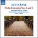 Dohnnyi: Violin Concerto Nos. 1 and 2